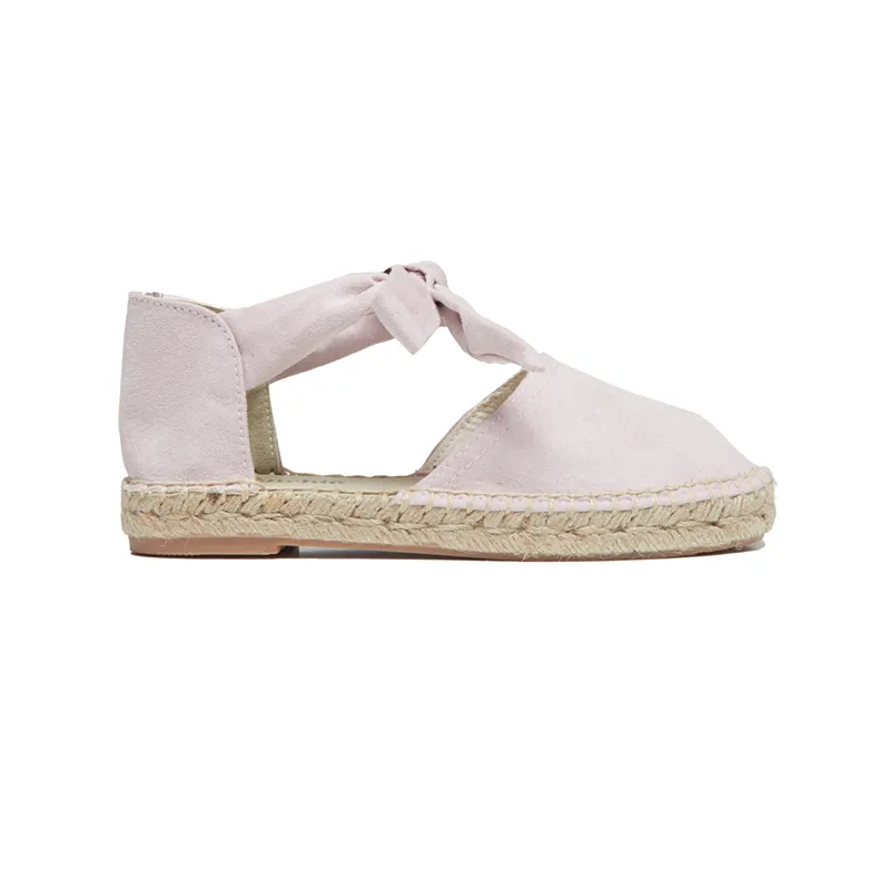 Suede Espadrille in Light Pink by childrenchic