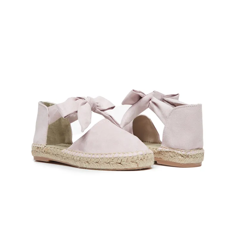 Suede Espadrille in Light Pink by childrenchic