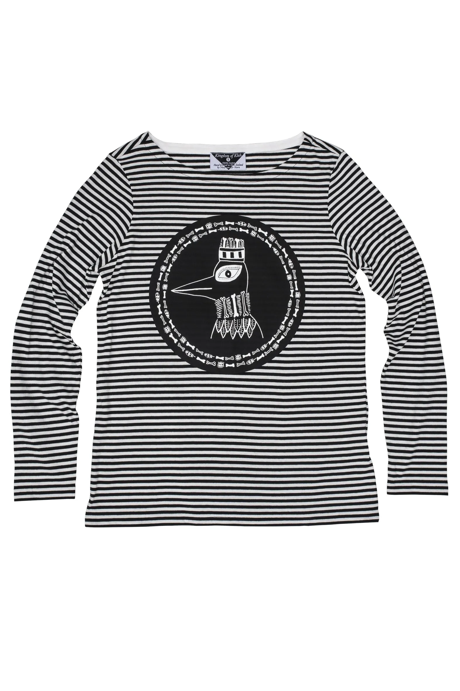 The Boney Birds of Revelry Women's Striped Longsleeve