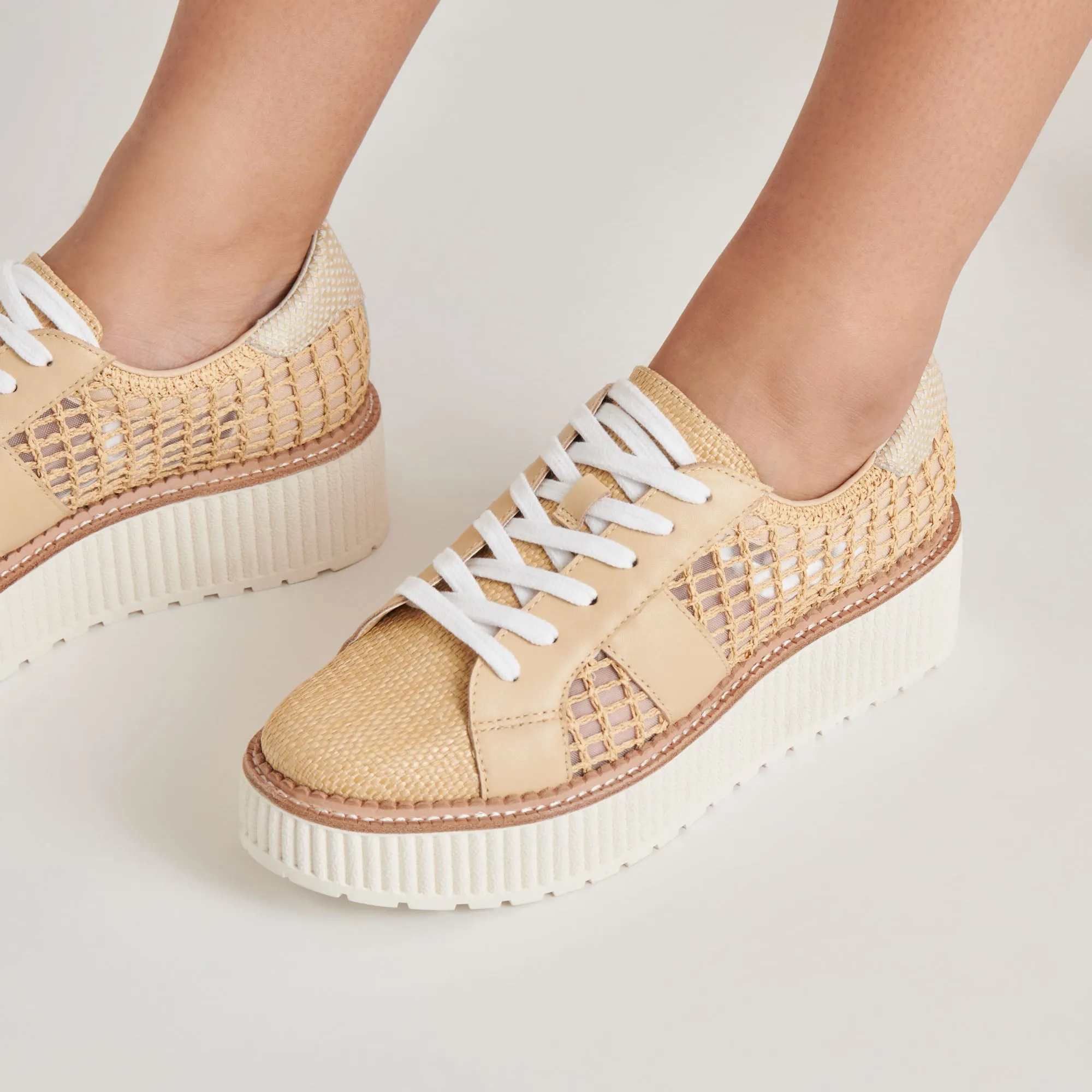 TIGER SNEAKERS LT NATURAL RAFFIA