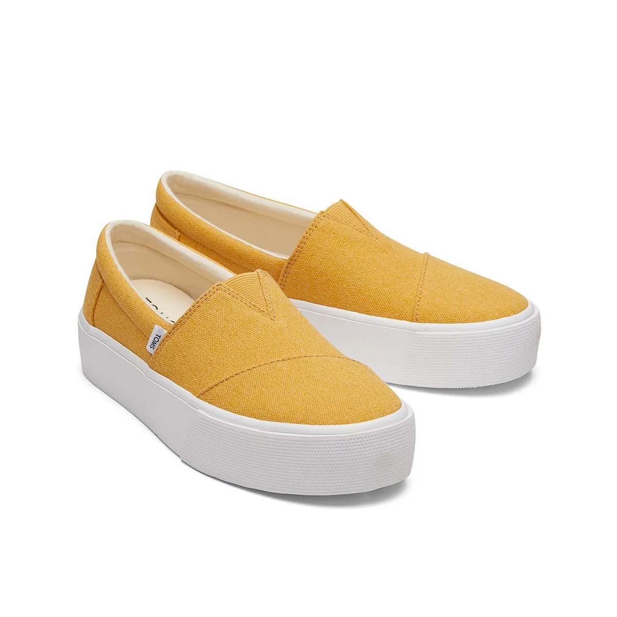 TOMS Alpargata Fenix Platform Slip-On Women - Mango Washed Canvas Sneaker