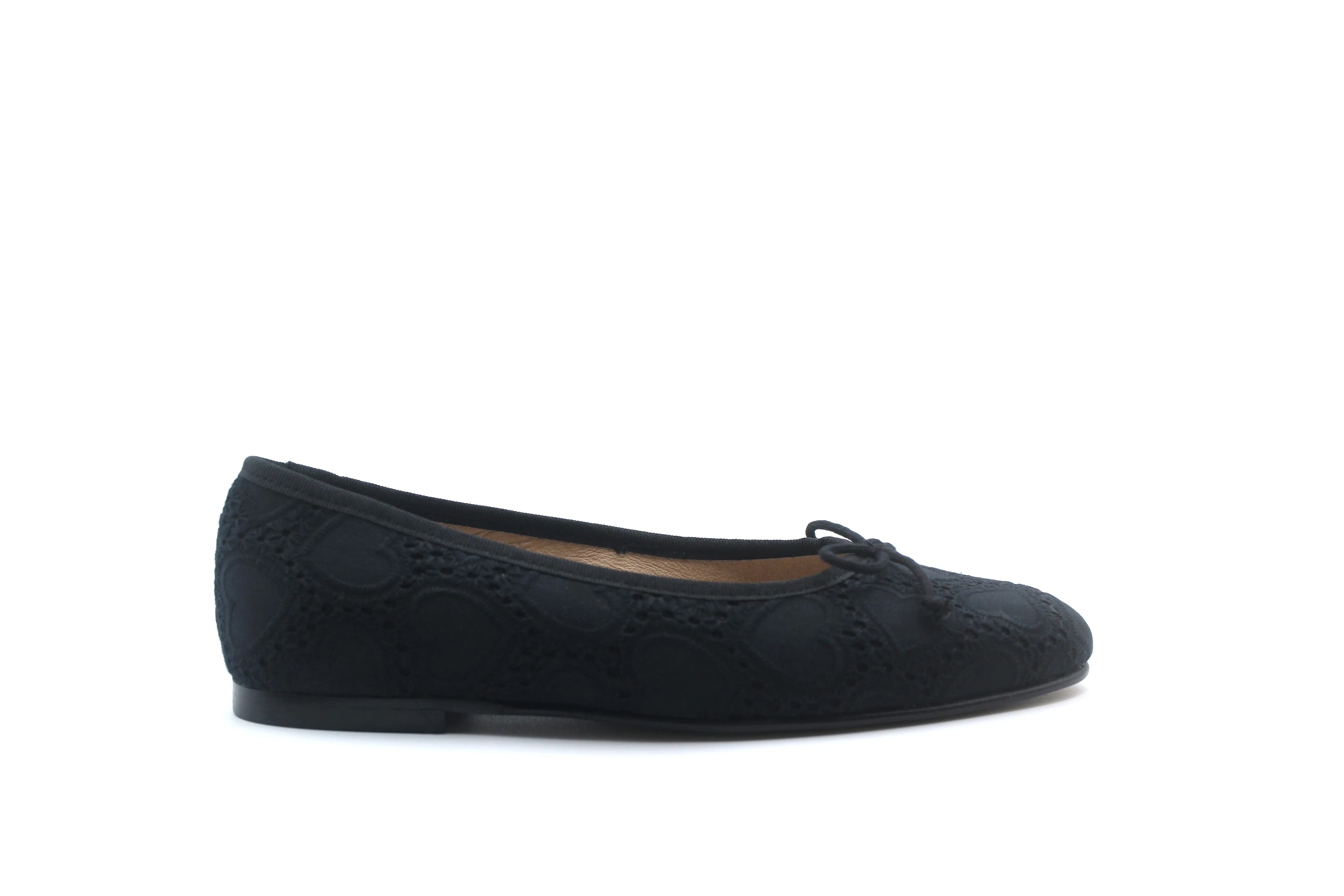 Valencia Black Hearts Ballet Flat