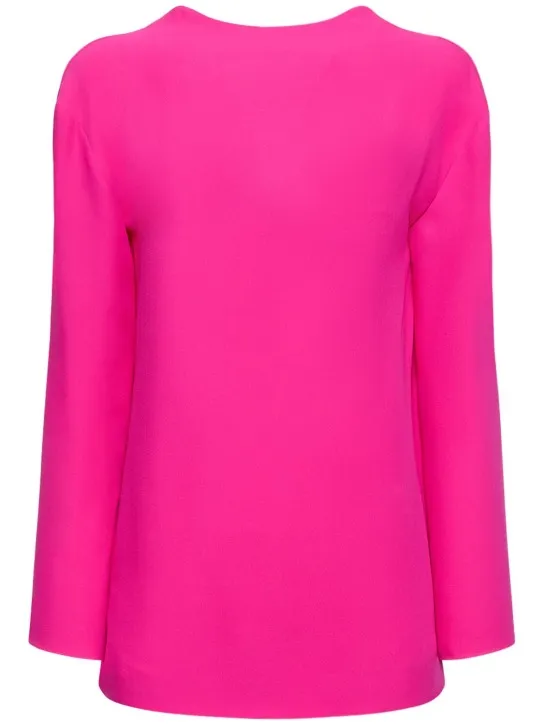 Valentino   Silk cady couture top 