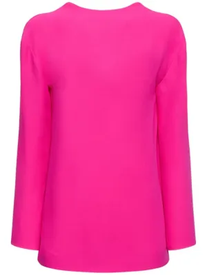 Valentino   Silk cady couture top 