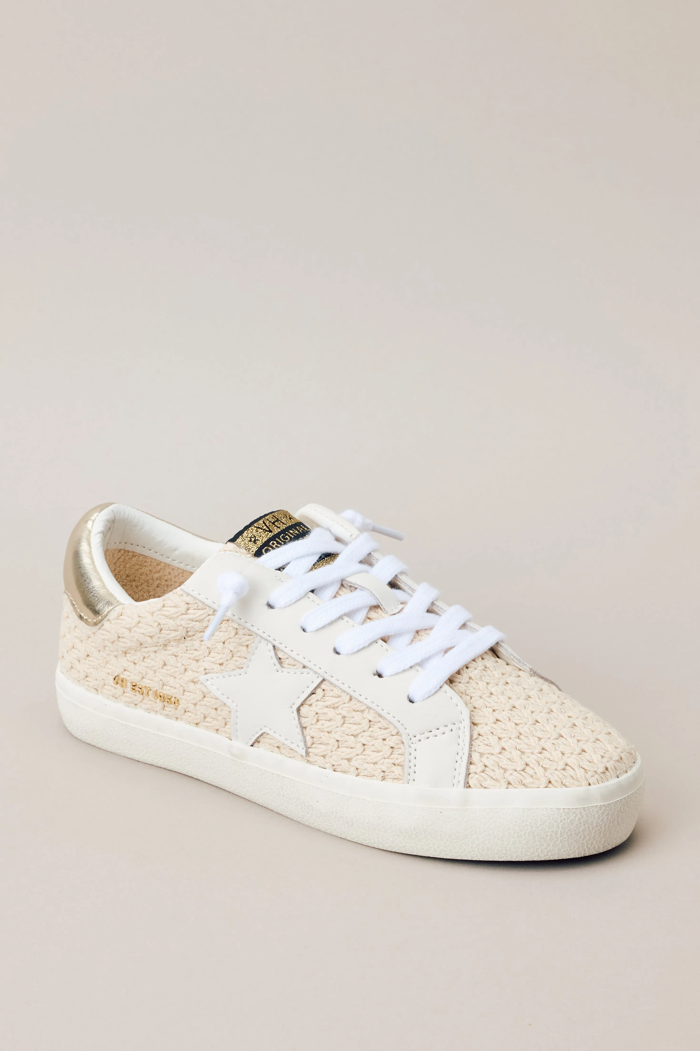 Vintage Havana Flair 43 Light Natural Crochet Sneaker