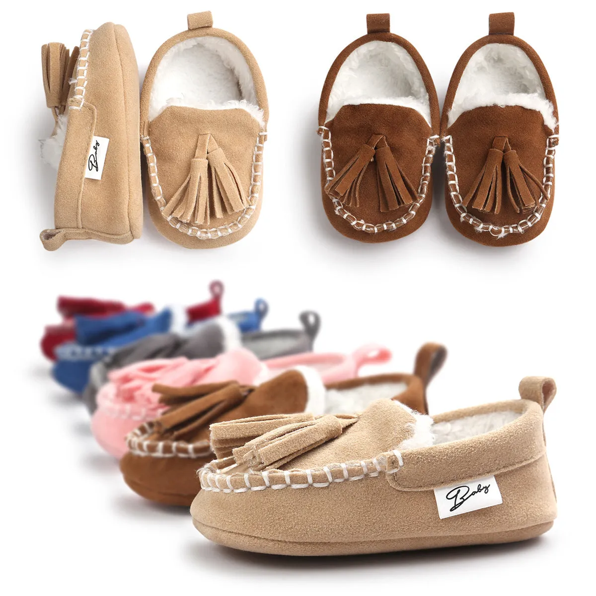 Winter Newborn Baby Super Warm Soft Bottom Anti-slip shoes Crib shoes