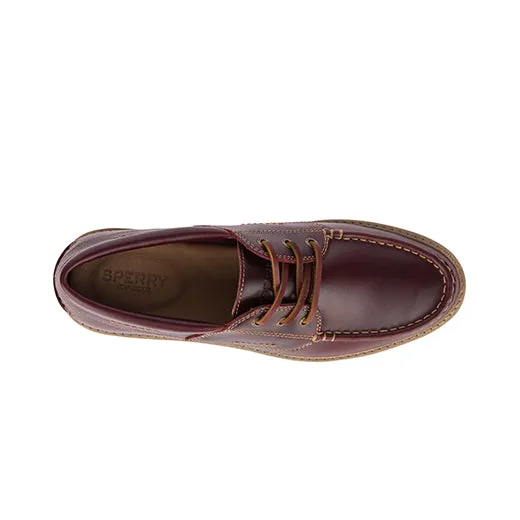 Women's Authentic Original Lug Leather Boat Shoe - Wine (STS84397)