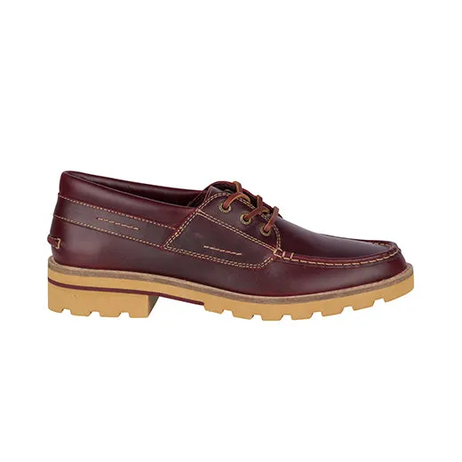 Women's Authentic Original Lug Leather Boat Shoe - Wine (STS84397)