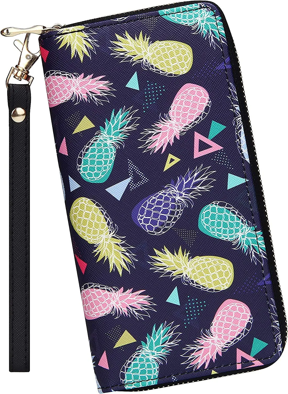 Women’s Printed Zip Around Wallet Phone Clutch Purse Card Holder Organizer