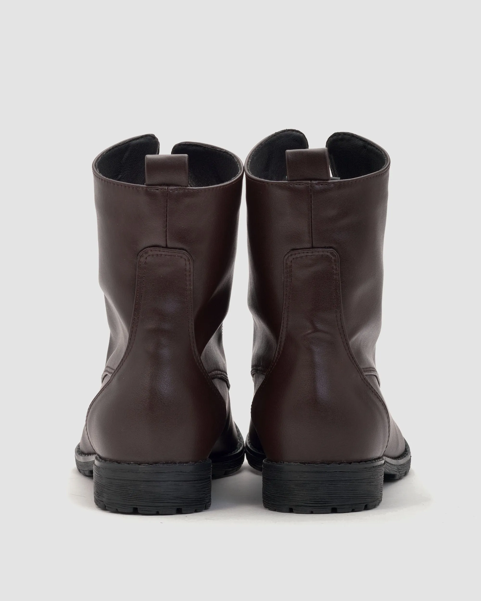 Women's Workers No. 2 Vegea Grape Leather  Boots | Chocolate